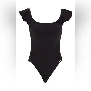 Vince Camuto Ruffle Bandeau One Piece Swimsuit size 6